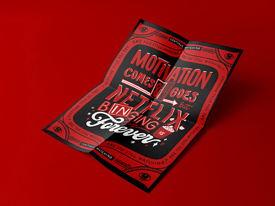 Netflix Poster art licensing illustration illustration art illustrator ipad lettering lettering lettering art licensing netflix netflixandchill netflixbinging passion project poster design