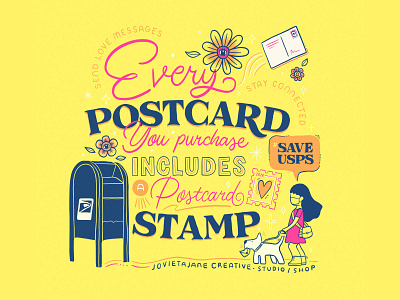 #SAVEUSPS! design designer illustration illustration art illustrator lettering lettering art procreateapp smallbusiness