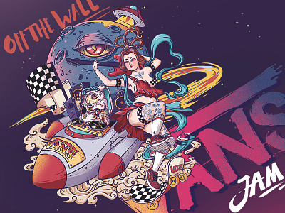 #Vans Off The Wall#-Chang'e Flies to the Moon design illustration ps