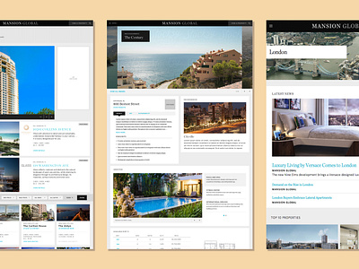Mansion Global, development, detail and city pages!