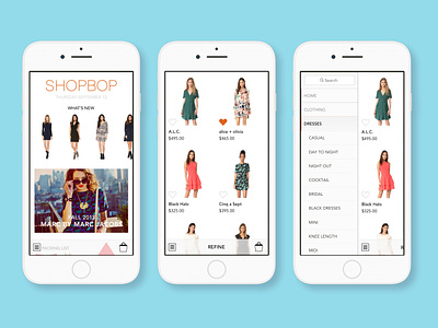 Shopbop iOS App ecommence product design ui ux