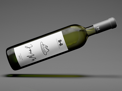 Wine Bottle 2 | 3D modeling & texturing
