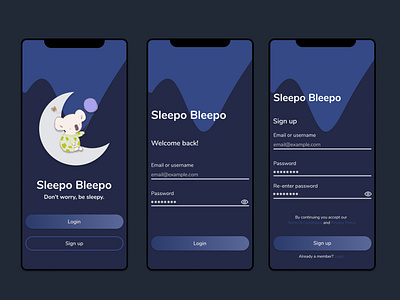 Daily UI:001 Challenge - Mobile app sign up