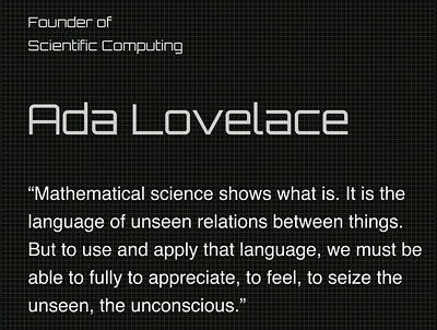 Callout Part II. Ada Lovelace adalovelace callout computers computerscience design figma futurism homework math mathematics practice programming retro science sf shiftnudge ui ux