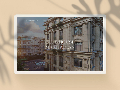 Manhattan - real estate / concept apartment concept design house minimal property real estate ui ux web website