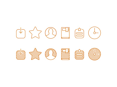 UI Icons adobe design illustrator interface photoshop pixel ui uidesign uikit vector