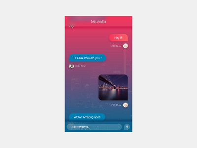 ui message view adobe art illustration illustrator interface photoshop travel ui ui design vector