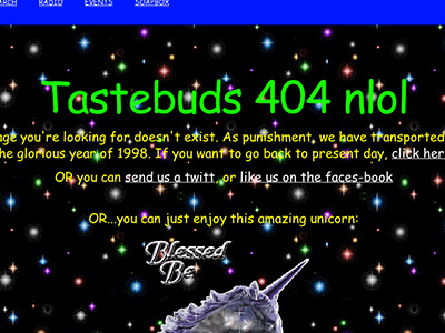 Tastebuds 404 Page 404 error social tastebuds