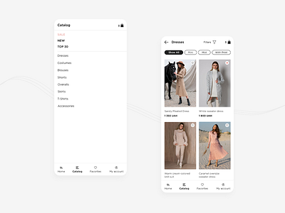 SL.IRA fashion brand | mobile app catalog | concept animation app branding case concept design interface typography ui ux
