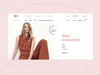 SL.IRA fashion brand | desktop | concept 2020 2020 trend branding concept design icon interface logo typography ui ux