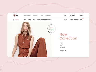 SL.IRA fashion brand | desktop | concept