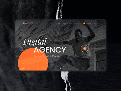 UX/UI design for Digital Agency 2020 agency animation branding design digitalart interface portfolio promo trend typography ui ux web design website