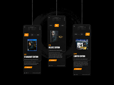 Death Stranding website UI/UX concept. Mobile version 2019 animation case concept design game interface promo ui ux