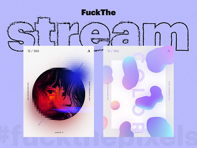 FuckTheStream Cover #1 abstract colour cover design stream