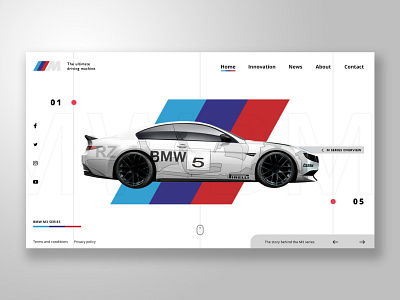The BMW Concept Page behance bmw car concept design ui ui design uidesign ux vehicle web website
