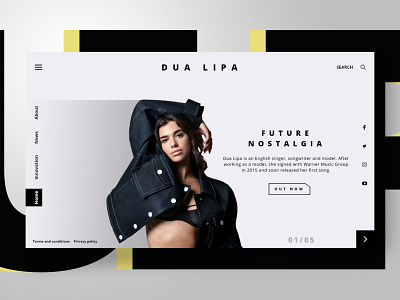 Dua Lipa Landing Page