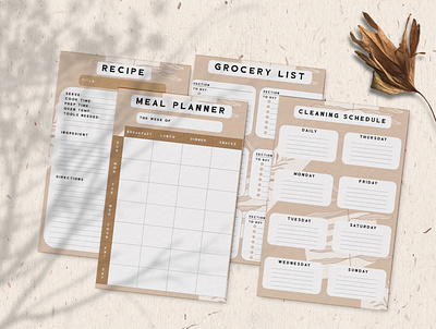 House Planner Template daily planner digital planner housewife life planner monthly planner weekly planner working mom