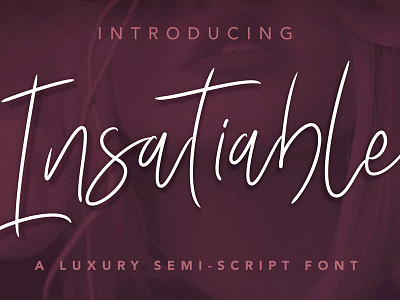 Insatiable Script Font