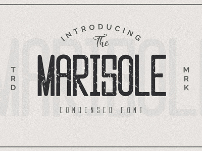 Marisole Condensed Font