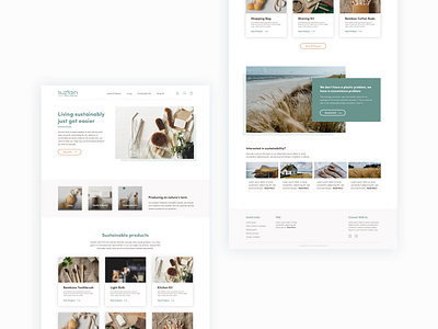 Suztain website redesign