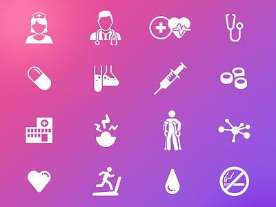 Medical icons set icons medical pictograms
