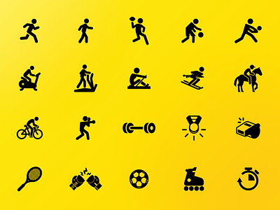 Sport icons set