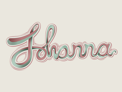 Johanna design logo name typography