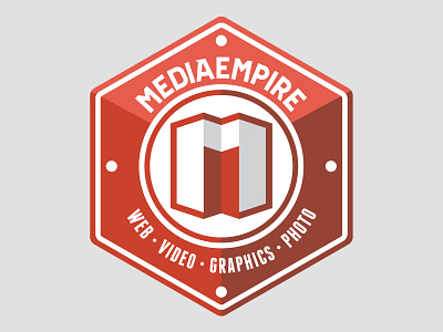 Mediaempire badge brand id identity logo