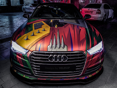 Audi A7 WH40K adobe illustrator audi car wrap graphic design illustration livery vector warhammer wrapping
