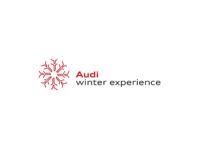 Audi winter experience / Logo and corporate design audi branding corporate design experience identity itsvelestime logo q7 red snow symbol winter