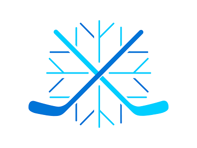 Snowflake Hockey Club brand branding hockey identity illustration logo minimal snowflake sports