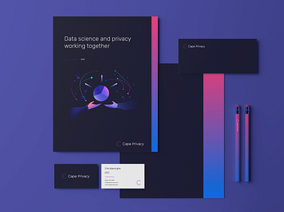 Cape Privacy Identity ai branding data design identity illustration logo machine learning