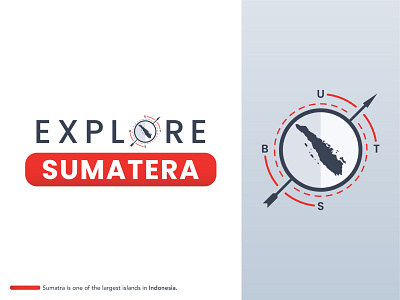 Explore Sumatera clean digital art flat design indonesia island logo logo design minimalist sumatra symbol