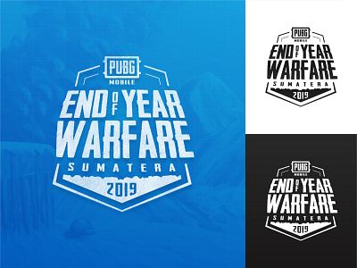 Winter PUBG Mobile EoY Warfare Sumatera 2019 badge badgedesign esports flat design game gaming logo mascot symbol tournament winter