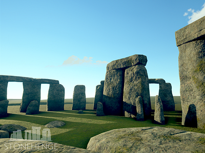 The Stonehenge Monument 3d ancient environment gameart gameready historical history level design lowpoly moss old realstic rock scenery stones