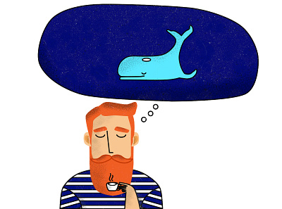 Jonah and The Whale affinity designer character character illustration cute illustration digital illustration illustration illustrator noise shadow noise texture vector art vector illustration