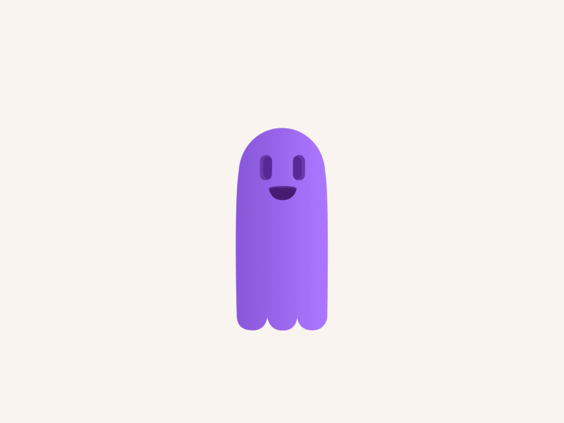 Bouncy Ghost after effects animation ghost
