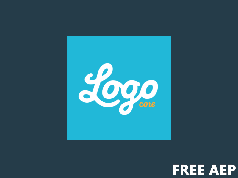 Logo Animation Template (Free Aep) aep free aep logo logo animation logocore sting template