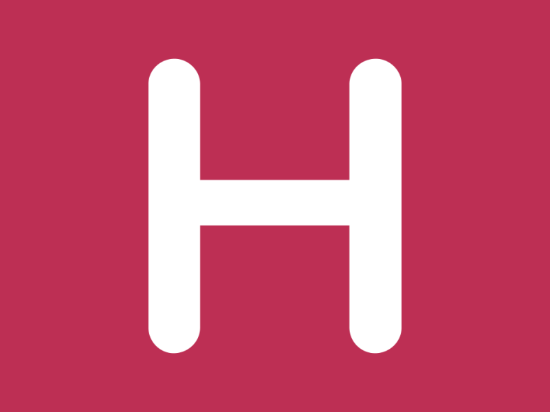 Animated H animated h letter nova proxima soft typeface