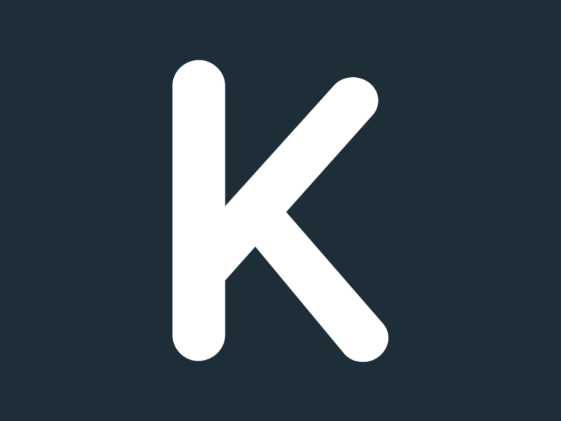 Animated K after effects animated k letter nova proxima proxima nova soft typeface