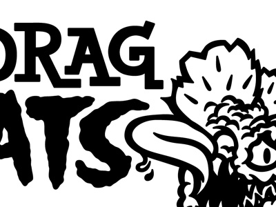 Drag Rats fink illustration shirt typography