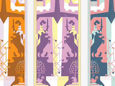 king colors arthur design fairy tales illustration poster