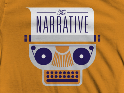 narrative 1 band illustration merch shirt typewriter