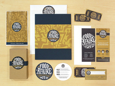 Food A'Faire branding event branding logo print design typography