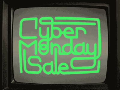 CYBERSALE HALF OFF EVERYTHING asl cyber monday deals design discounts illustration posters screen prints