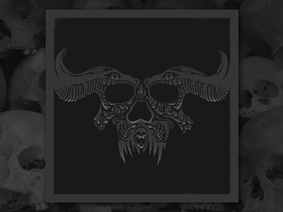 Am I Demon 33.3 cranium danzig design illustration poster screen print skull skulls