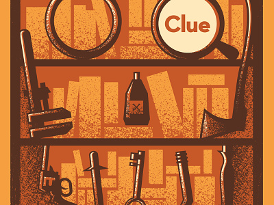 Clue clue design illustration movie movie poster poster vector