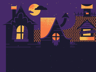 Haunted Mansion design halloween illustration