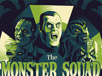 Monster Squad design illustration monster squad movie posters poster screen print