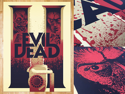 Evil Dead II design evil dead illustration movie posters poster screen print
